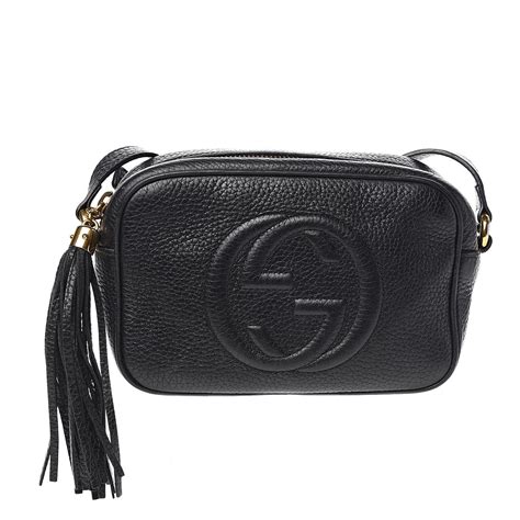 gucci pebbled calfskin small soho disco|gucci shoulder bag.